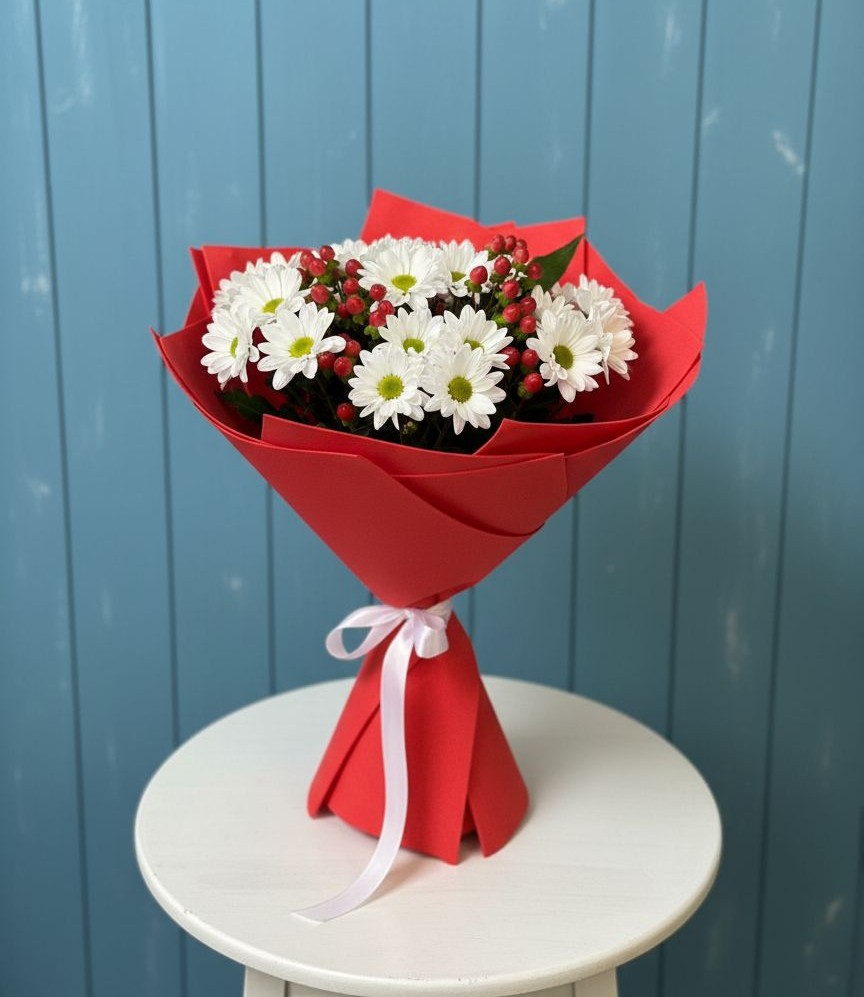 Букет цветов из: Хризантемы в Югорёнке