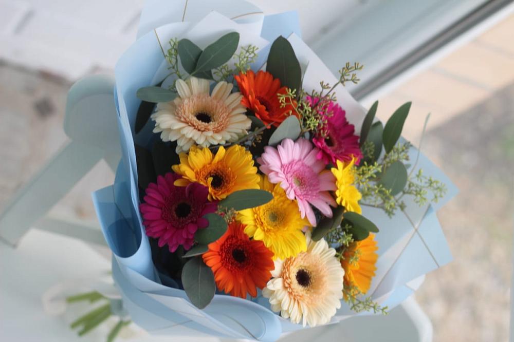 Букет цветов из: Герберы в Югорёнке