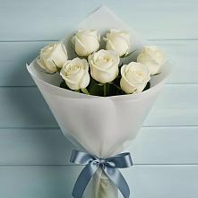 Букет 7 Белых роз Эдлесс Лав #REPLACE_PRED# Югорёнке