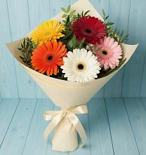 Букет цветов из:  Герберы в Югорёнке