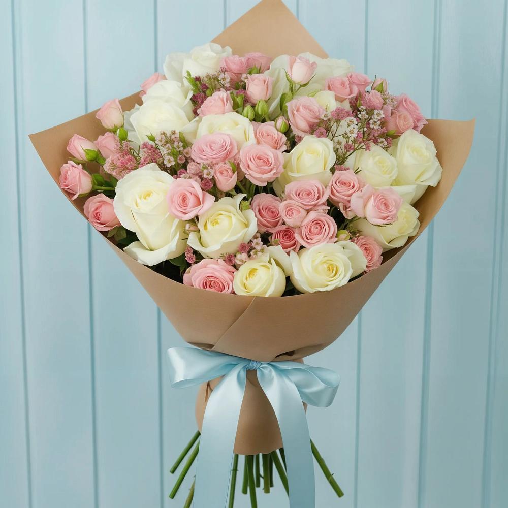 Букет цветов из: Розы в Югорёнке