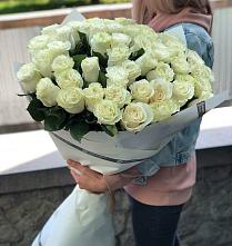 Букет 35 Белых роз #REPLACE_PRED# Югорёнке