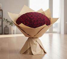 Букет 101 Красная роза в Югорёнке