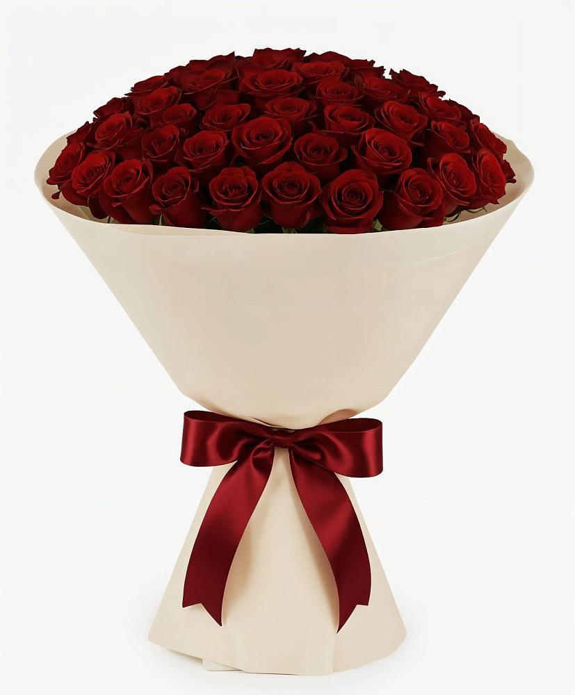 Букет 101 Бордовая роза Блэк Бакарра в Югорёнке