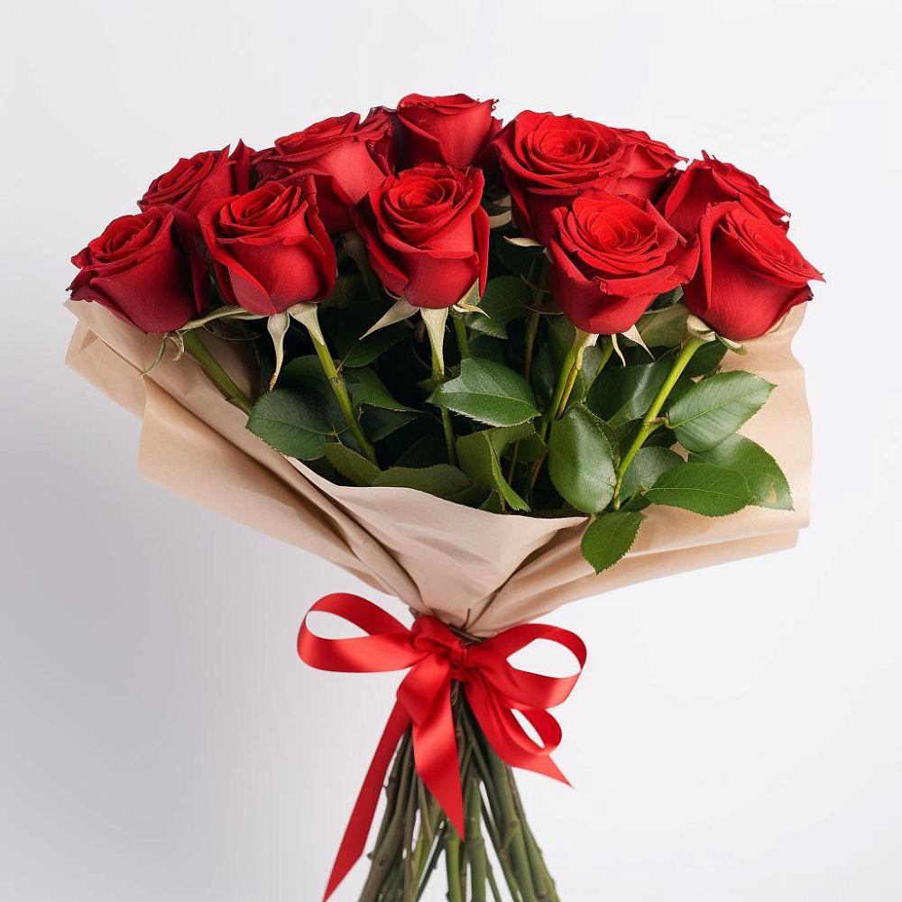 Букет 11 Красных роз Эдлесс Лав в Югорёнке